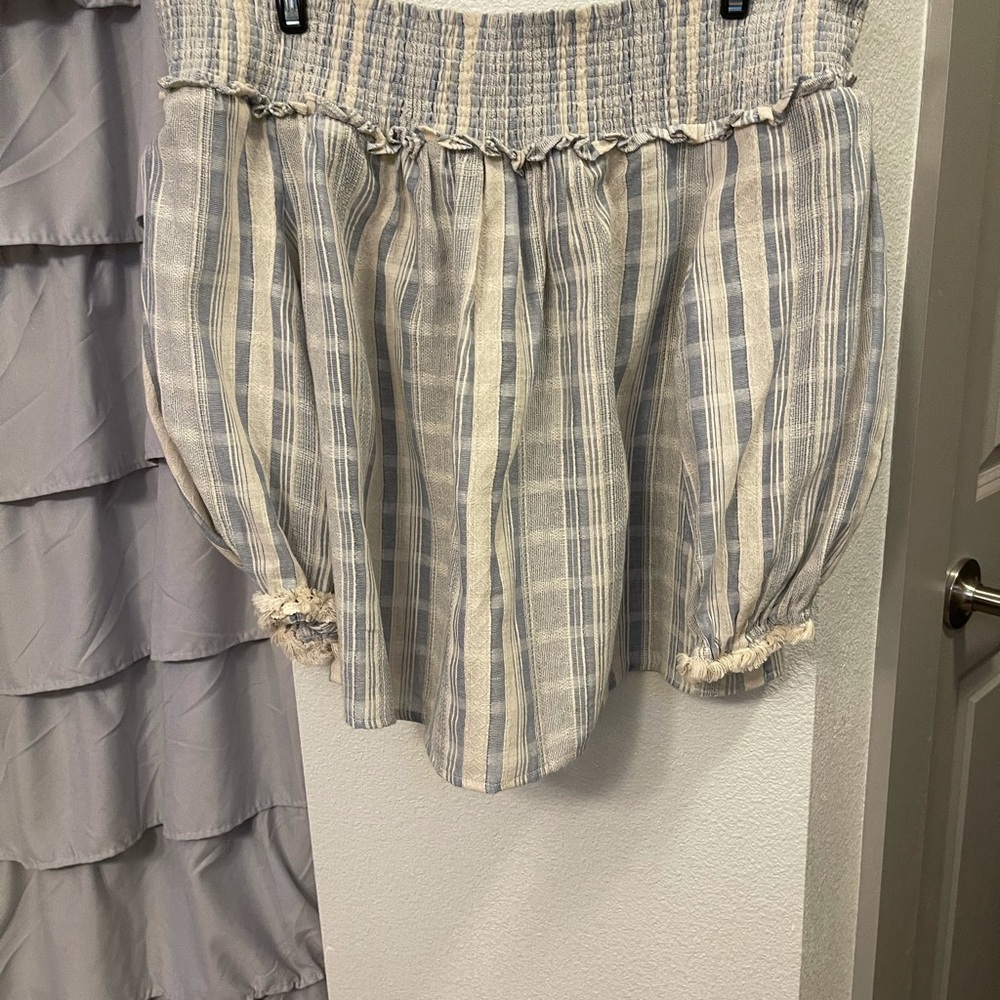 Lucky Brand Off Shoulder Shirt